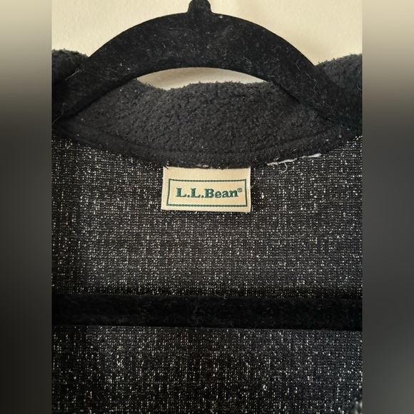 L.L. Bean Vintage Black White Houndstooth Plaid Lightweight Shacket - Picture 8 of 9